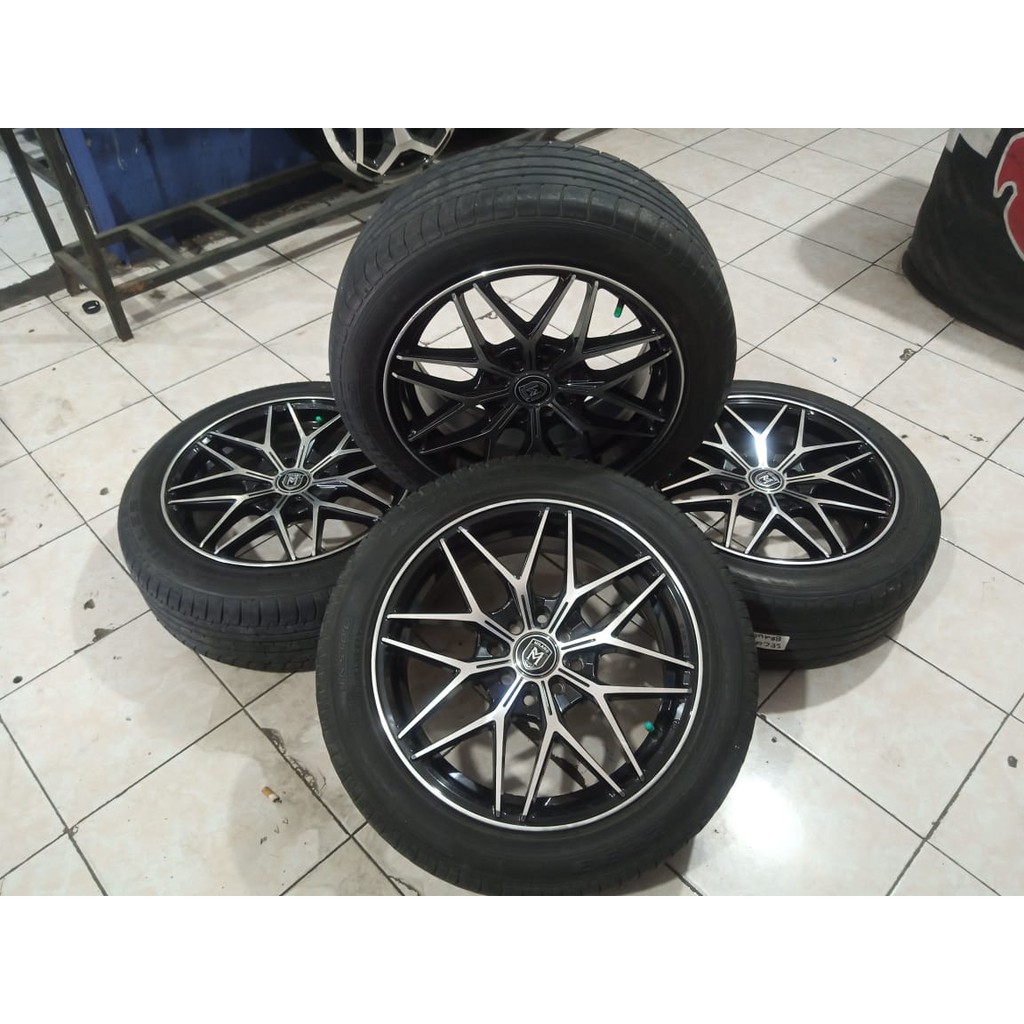 Jual velg mobil racing model milano ring 16x7 pcd 4x100 4x114 seken ...