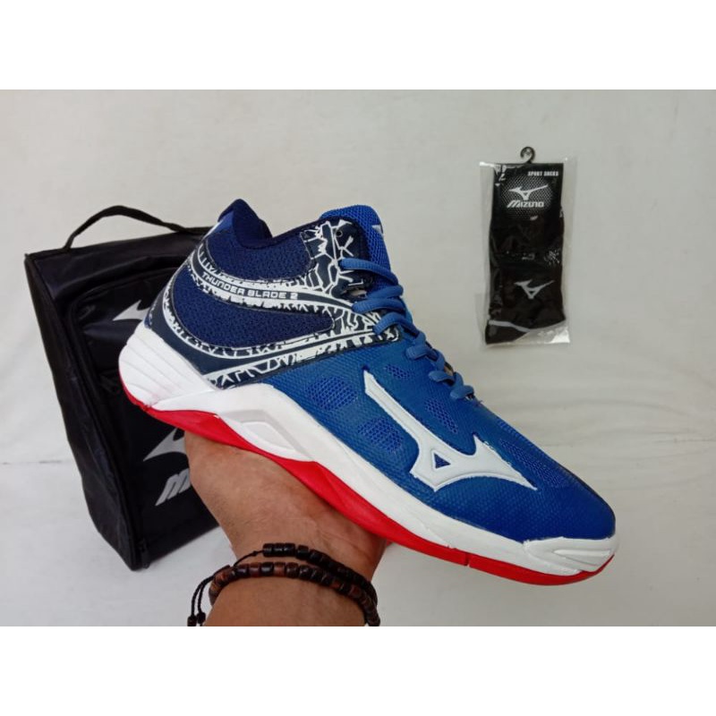 (COD) Sepatu Voli Terlaris Mizuno Thunder Blade Terbaru Sepatu Voli  Mizuno Wave Voltage Sepatu Olahraga Termurah Mizuno Wave Momentum  Termurah