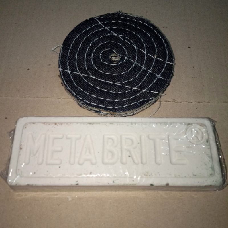 Jual paket 4JPUT250 paket metabrite batu putih 250 gram dgn kain poles ...