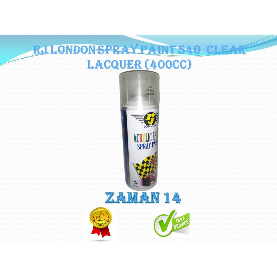 Jual RJ LONDON spray paint 540 CLEAR LACQUER (400cc) Shopee Indonesia