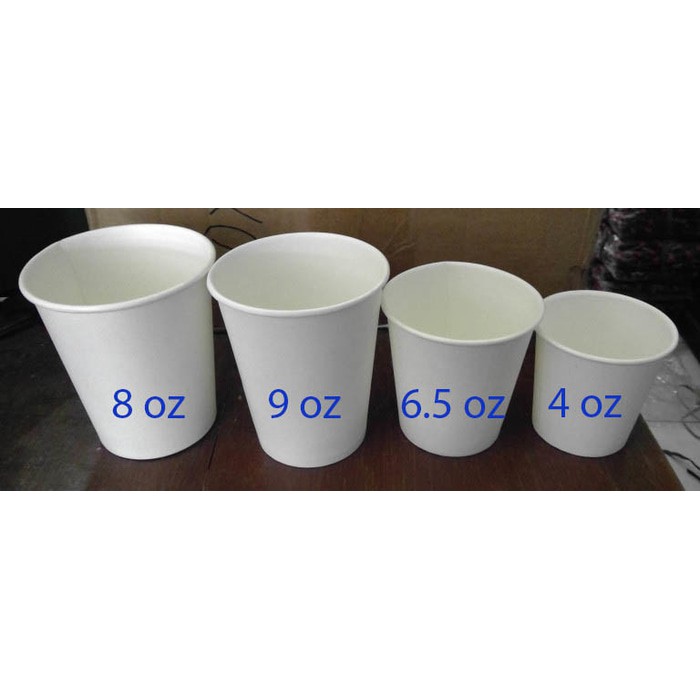 Jual Paper Cup Putih Polos / 4 oz / per 50 pc / Buat Kopi Panas ...