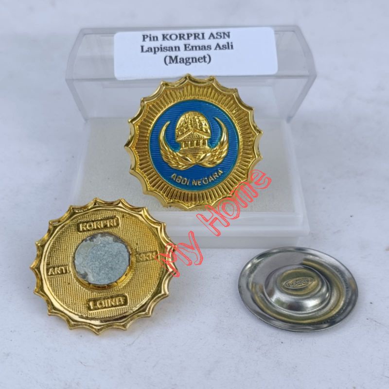 Jual Pin Bros PNS Korpri ASN Golongan 3 Biru Loind | Shopee Indonesia