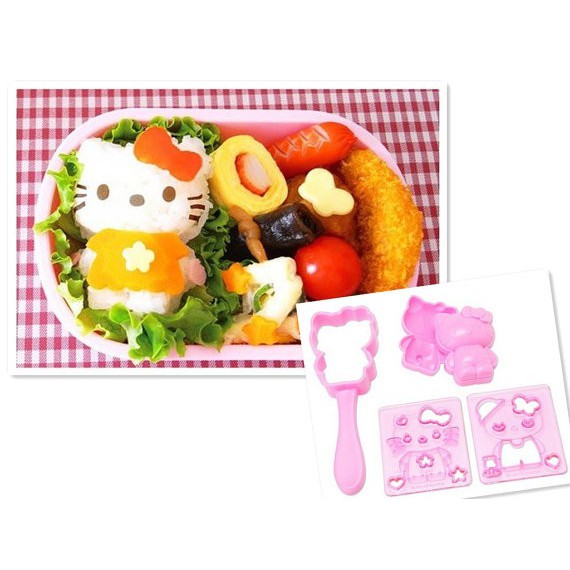 Jual Hello Kitty Rice Mold 1 Set Original Sanrio Cetakan Nasi Bento ...