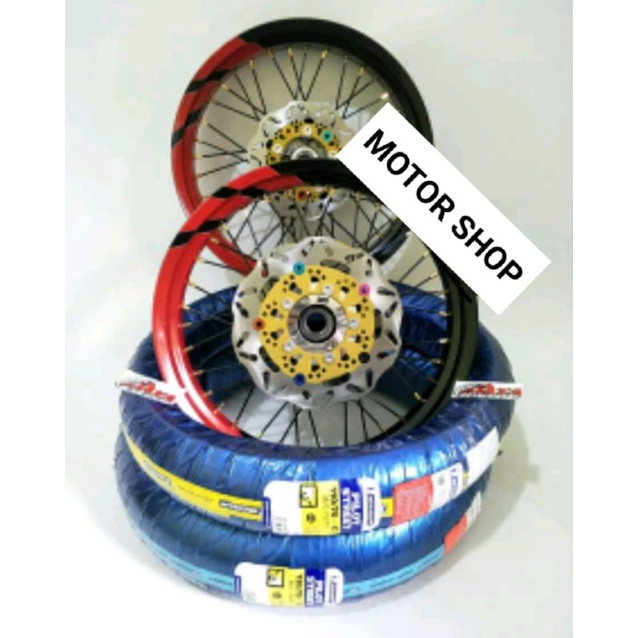 Jual Velg custom double disc 17 350 300 Patagonian Eagle sepaket ban ...