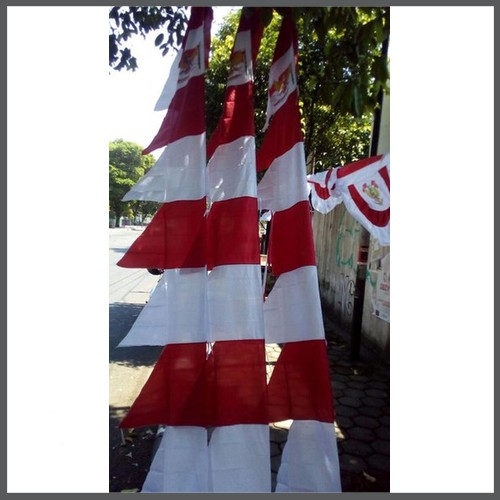 Jual Umbul Umbul Bendera Merah Putih Garuda Zigzag 8 Mata 3meter Bendera Indonesia Umbul 