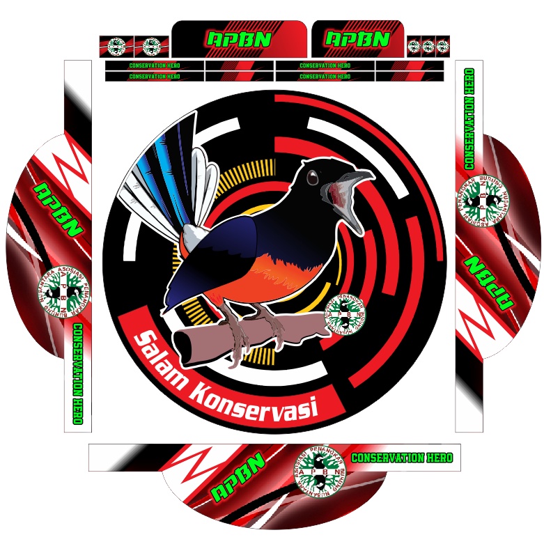 Jual STICKER DECAL SANGKAR / STIKER KANDANG KOTAK BULAT || MURAI APBN ...