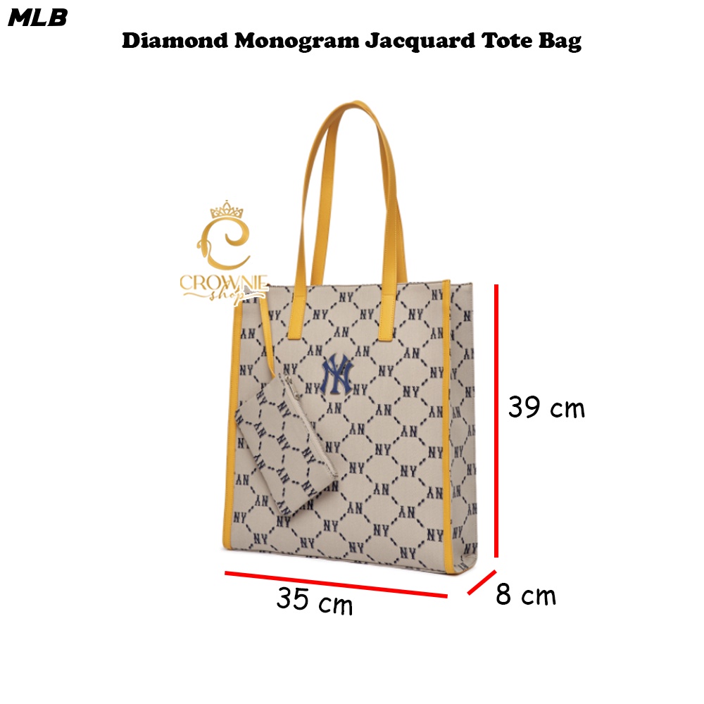 Jual MLB MONOGRAM Tote Bag : 3AORL031N - blue - Jakarta Selatan