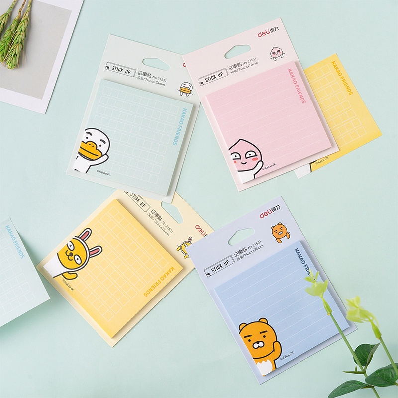 Jual Deli Memo Tempel Sticky Notes Seri KAKAO Friends, 30 Lembar/Pack ...