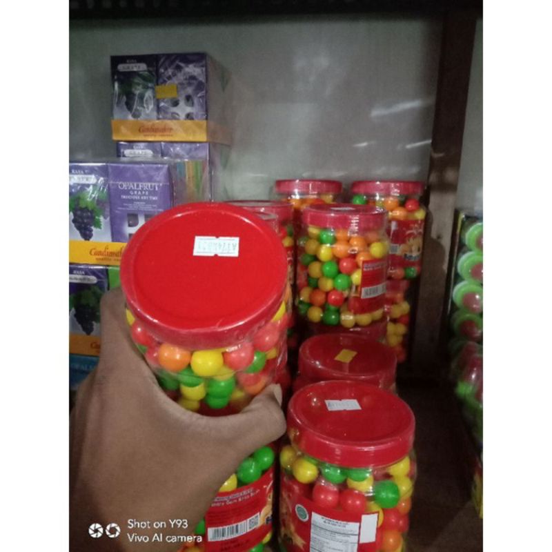 Jual permen karet babaloon/permen jadul/permen bulat warna warni