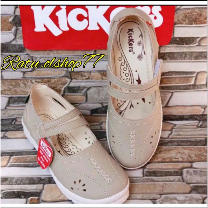 Jual Sepatu Kickers Wanita Slip On Kode Aulia 47 Tersedia Size 36 43