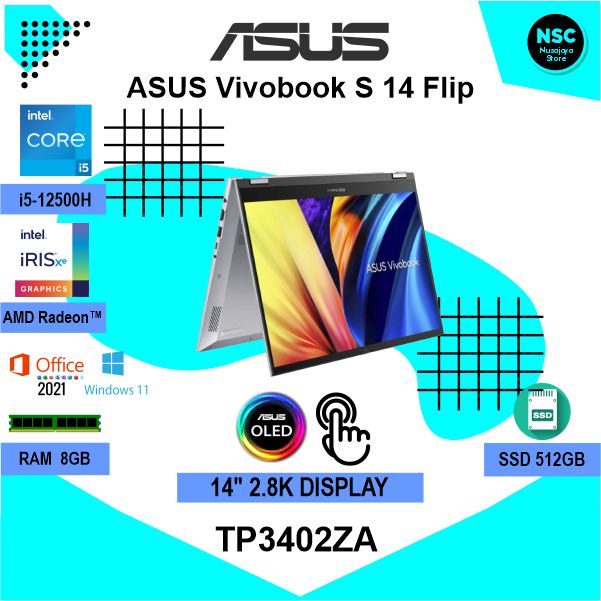 Jual Asus Vivobook S 14 Flip Oled Tp3402za I5 12500h 8g 512gb 28k Touch W11 Shopee Indonesia 0267