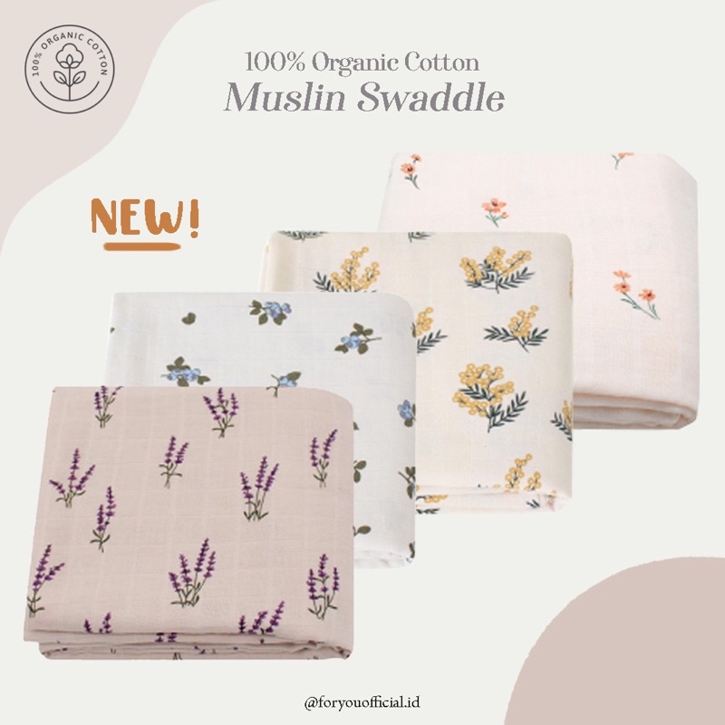 Jual FORYOU 100% ORGANIC COTTON - PATTERN SWADDLE | BEDONG BAYI ...