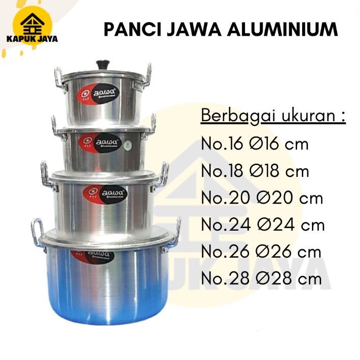 Jual Panci Masak Rebus TL Jawa Aluminium Maspion Ready Segala Ukuran ...