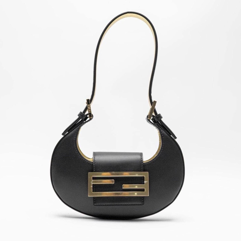Jual Tas fendi mini cookie leather bag black ghw Shopee Indonesia