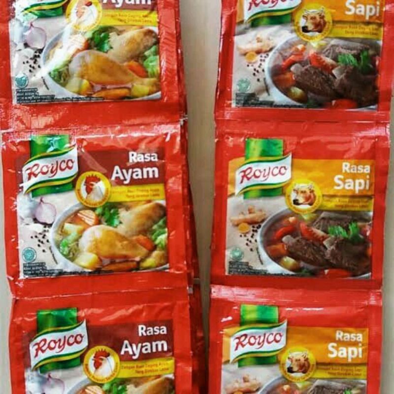 Jual Royco Penyedap rasa kaldu ayam atau sapi renteng | Shopee Indonesia