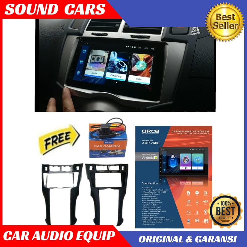 Jual Head Unit ANDROID Yaris Android 7 inch ORCA ADR 7688 Best Quality ...
