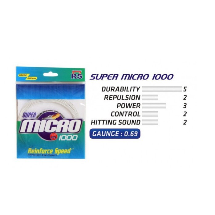 Jual SENAR RAKET BADMINTON REINFORCE SPEEDS - RS SUPER MICRO 1000 ...