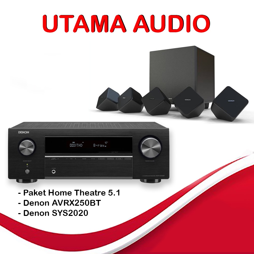 Jual paket denon sys2020 avrx250bt av receiver 5 1ch avr x250bt avrx