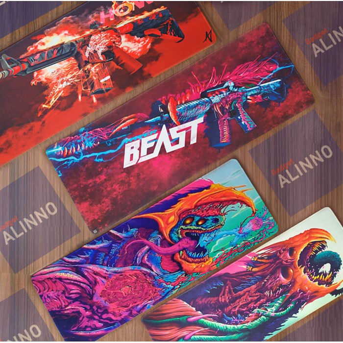 Jual MOUSEPAD GAMING EXTENDED PANJANG BESAR XL SKIN CSGO HYPERBEAST ...