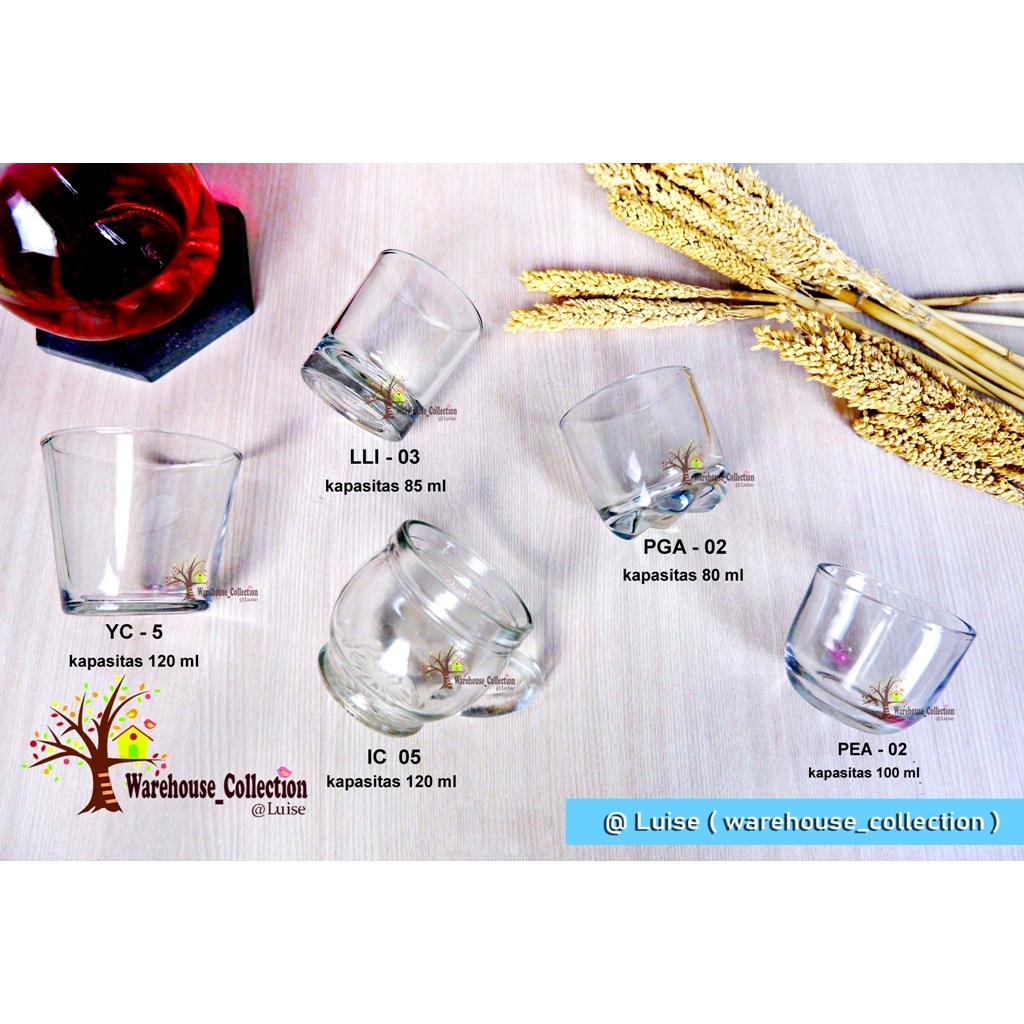 Jual Gelas Sloky Kaca Jual Per Bj Shot Glass Gelas Winegelas Sojugelas Lilinsloki Mini 5573