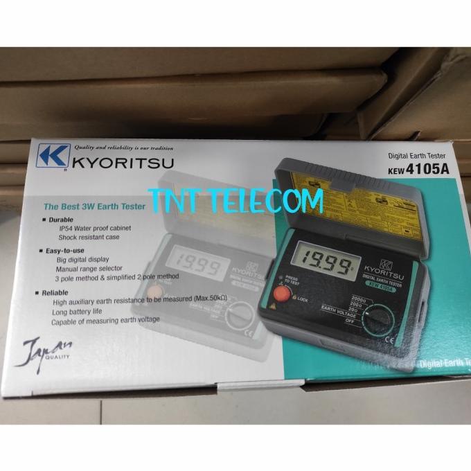 Jual Kyoritsu 4105A Digital Earth Tester Grounding Tester / Kew4105A ...