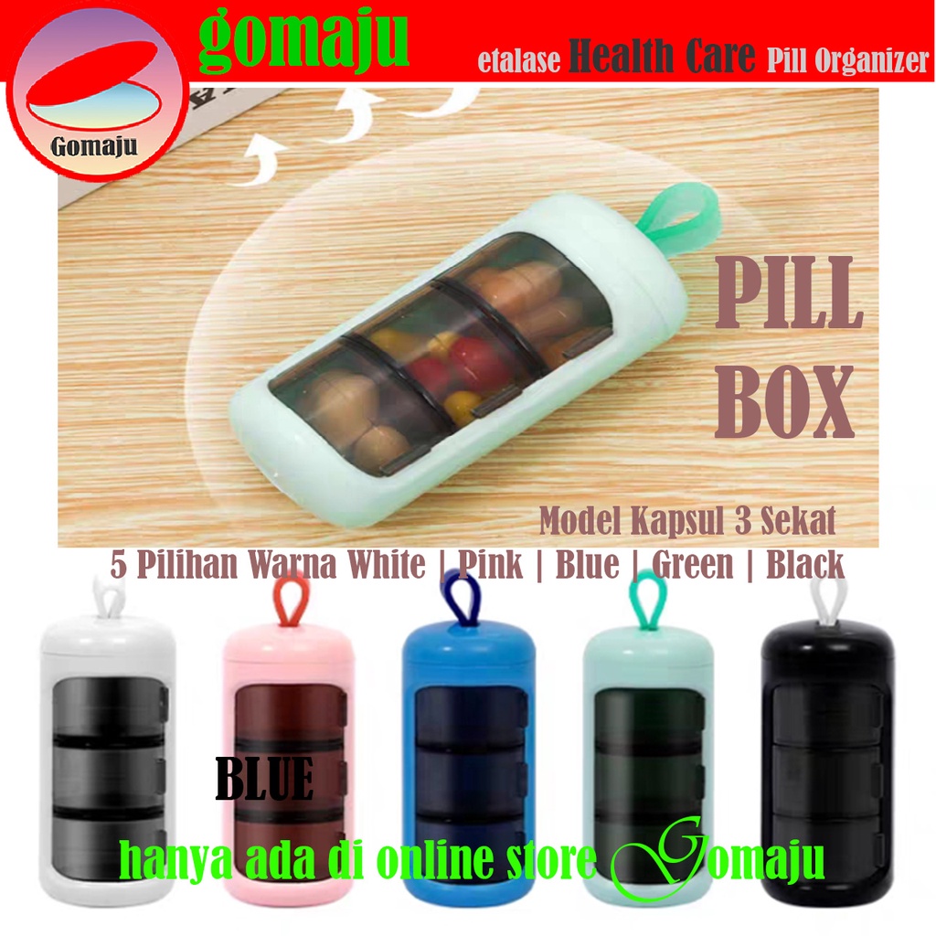 Jual Pill Box Model Kapsul Sekat Kotak Obat Vitamin Tempat Obat Shopee Indonesia