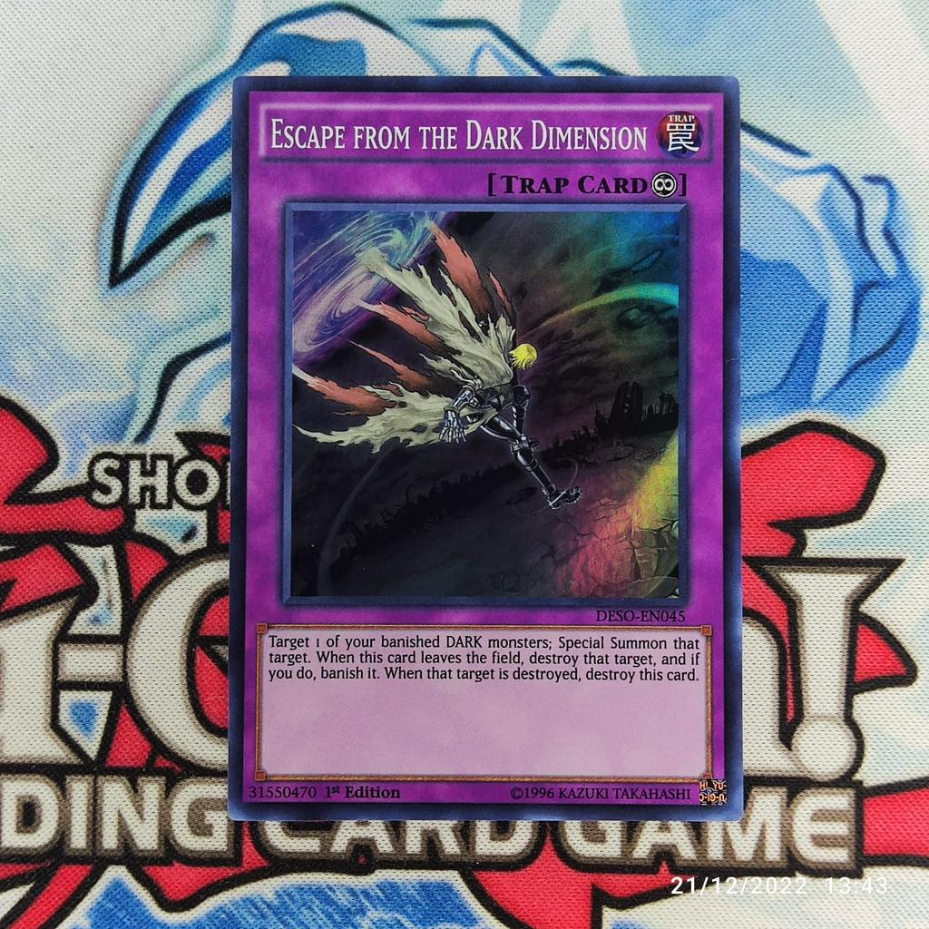 Jual yugioh escape from the dark dimension DESO super rare 1st original ...