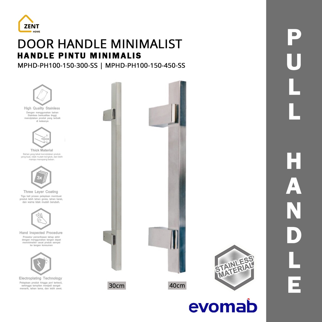 Jual evomab Pull Handle Tarikan Gagang Pintu Panjang Modern Minimalis ...
