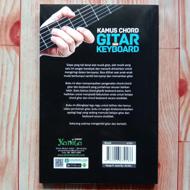 Jual BUKU CHORD GITAR DAN KEYBOARD ORIGINAL - Dilengkapi Tekhnik Dasar ...