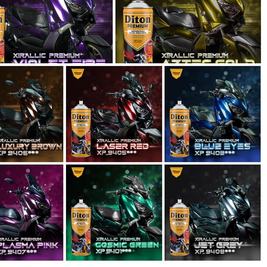 Jual ♜ XIRALLIC PREMIUM COLORS BY DITON PREMIUM Pilok Pilox Cat Semprot ...