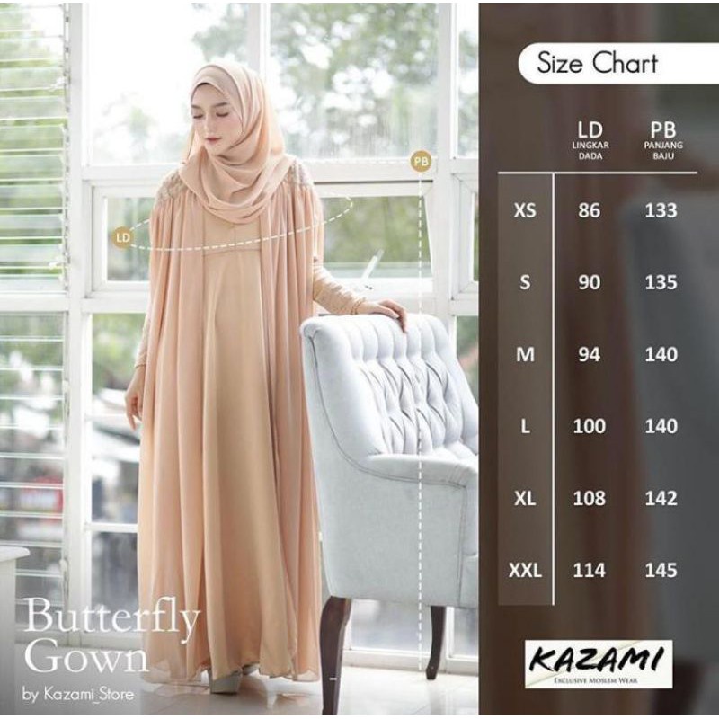 Jual Kazami - Butterfly Gown | Shopee Indonesia
