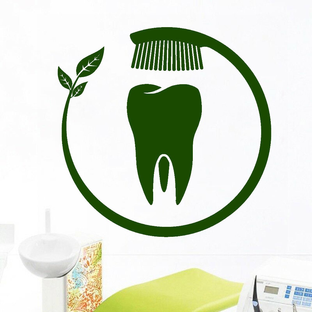 Jual Cutting Stiker Dinding Gigi Dental Clinic Logo Wall Decal Creative ...
