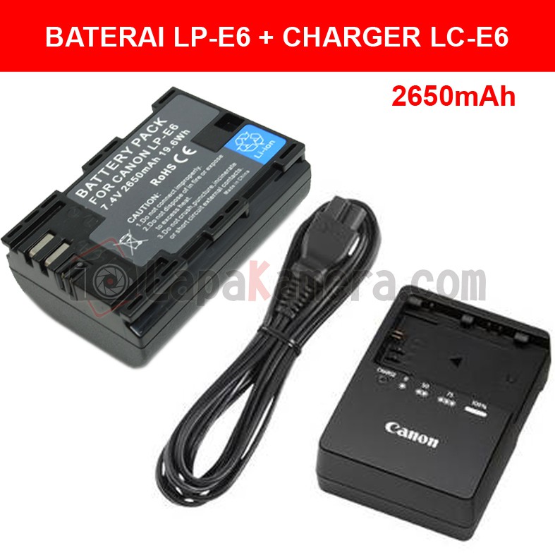 Original Canon LC-E6 Battery Charger For LP-E6 Batteries - 60D 70D 80D 90D 5D 6D 7D (Open Box) - View #3