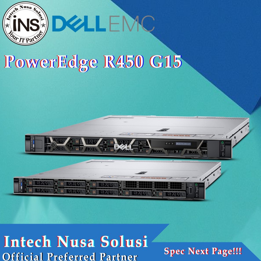 Jual DELL Server PowerEdge R450 G15 Xeon Silver 4310 16GB 600GB SAS ...
