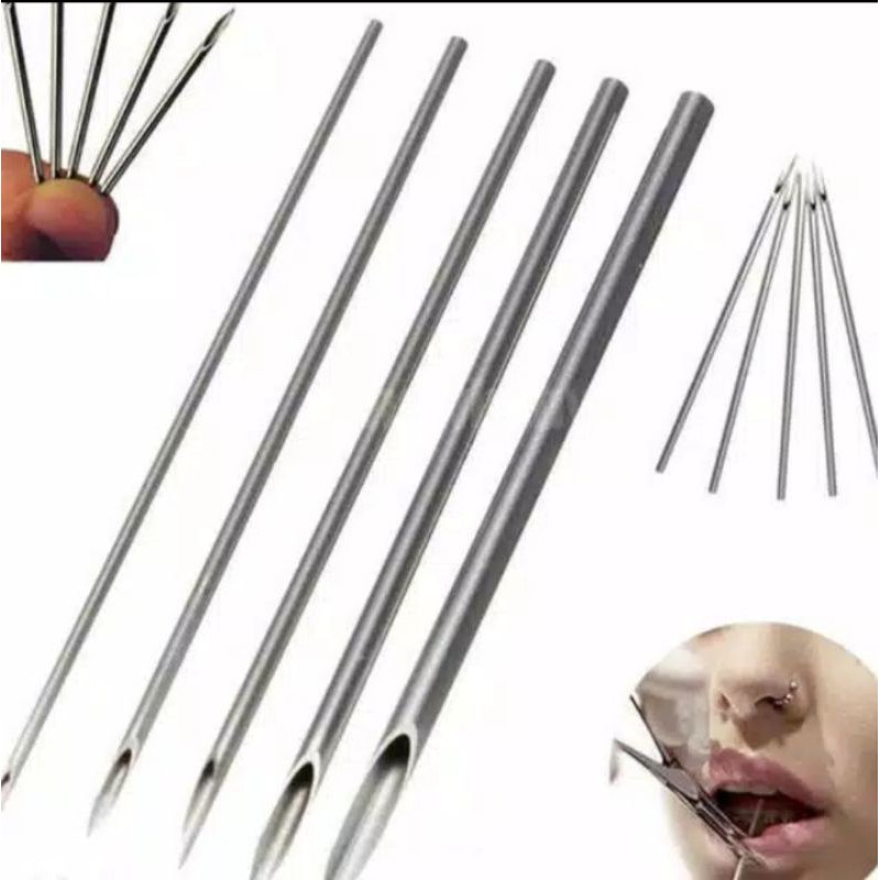 AstraGlam 10-delige Piercing Tang Set,12G 14G 16G 18G 20G Invoeger voor