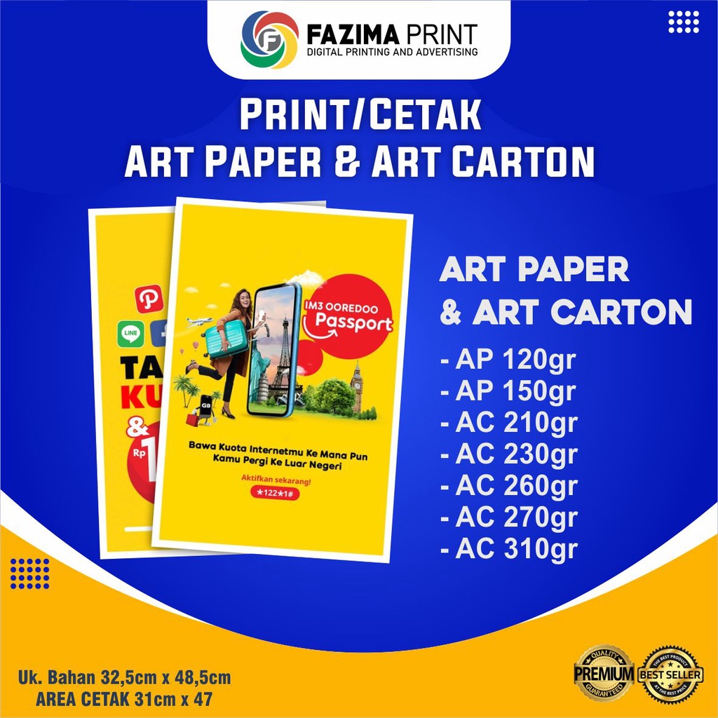 Jual Print A3 Cetak A3 Murah Art Paper Dan Matt Paper 1 Sisi