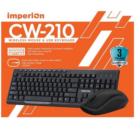 Jual KEYBOARD IMPERION CW-210 WIRELESS KEYBOARD & MOUSE | Shopee Indonesia