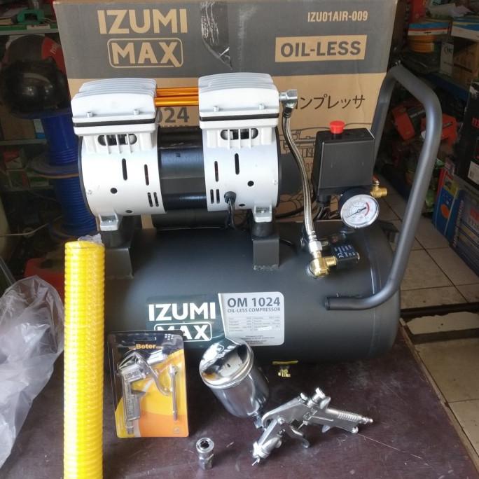 Jual Paket Kompresor Cat + Semprot 1 Hp 24 Liter Izumi Max | Shopee ...