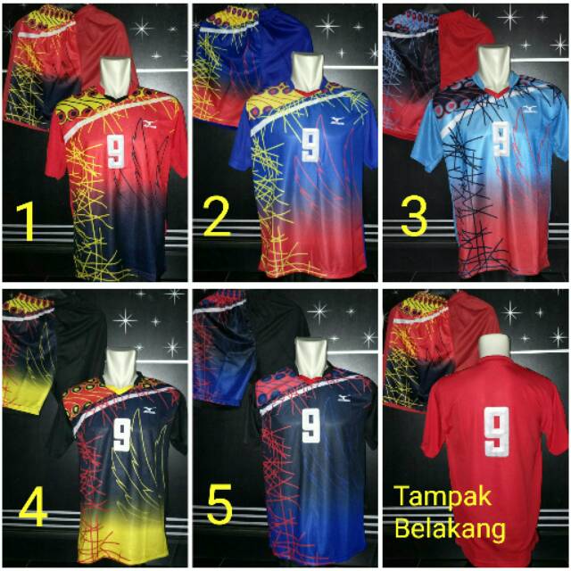 Jual Setelan Olahraga Voli Jersey Volleyball Kostum Volly Baju Voli Mizuno Motif Batik Line Shopee Indonesia