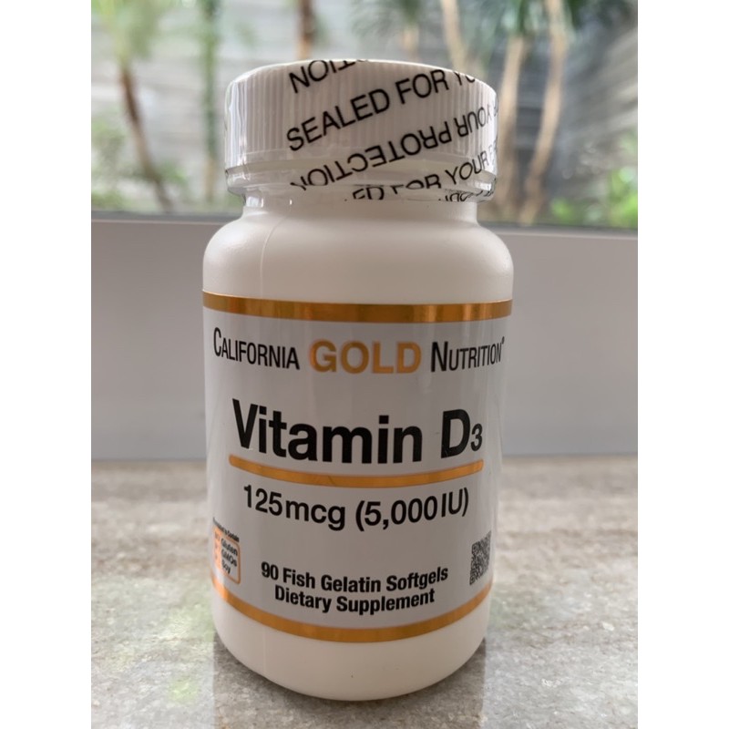 Jual California Gold Nutrition Vitamin D3 5000 IU 90 softgels | Shopee ...