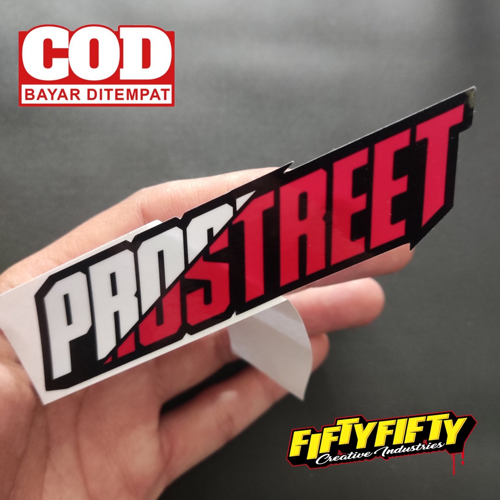 Jual Stiker Print Cut PROSTREET Stiker Printing Laminasi Glossy Tahan ...