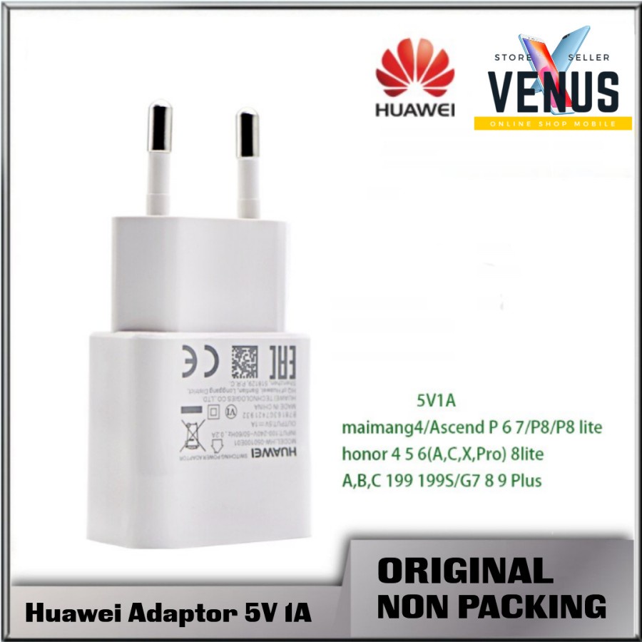 Huawei Caricabatterie Originale Hw-050100E01 Usb Bianco Per Nova Lite P