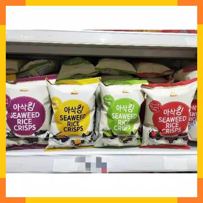 Jual Binari Korean Snack Seaweed Rice Crisps Original Cheese Wasabi Korea S Shopee Indonesia