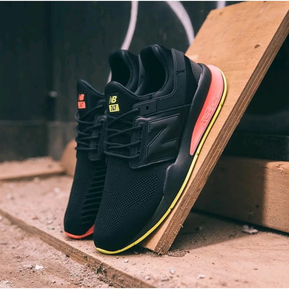 New balance 247 outlet v2 black solar yellow