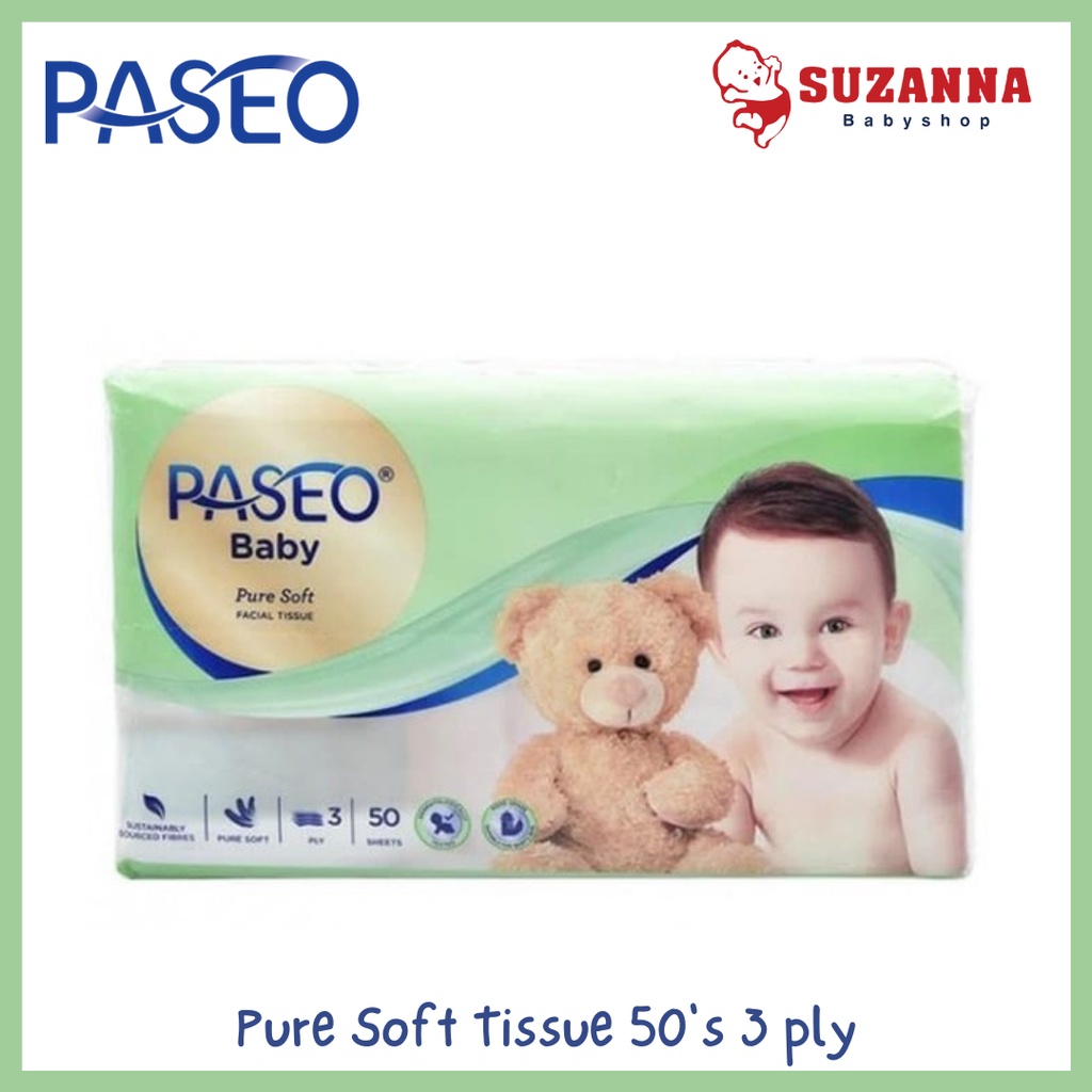 Jual Paseo Baby Pure Soft Tissue 50's 3 ply - Tisu Kering Bayi | Shopee ...