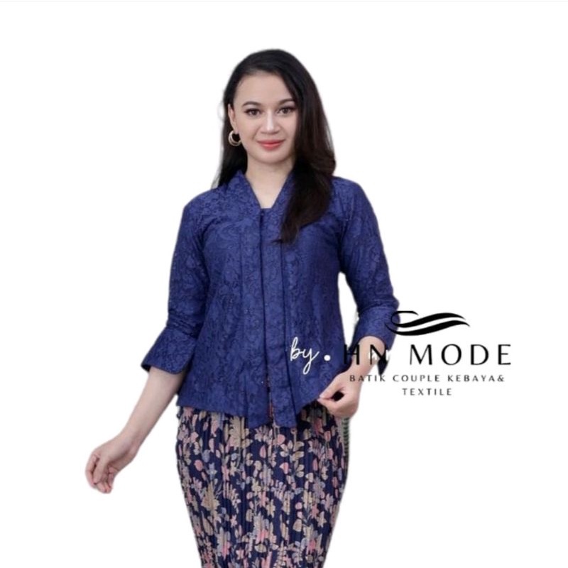 Jual Atasan Kebaya Brokat Lengan Pendek / Kebaya Kutubaru Baru Floy ...