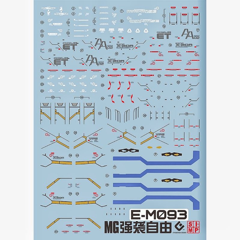 Jual MG STRIKE FREEDOM GUNDAM WATER DECAL EVO SIMP DECAL | Shopee Indonesia