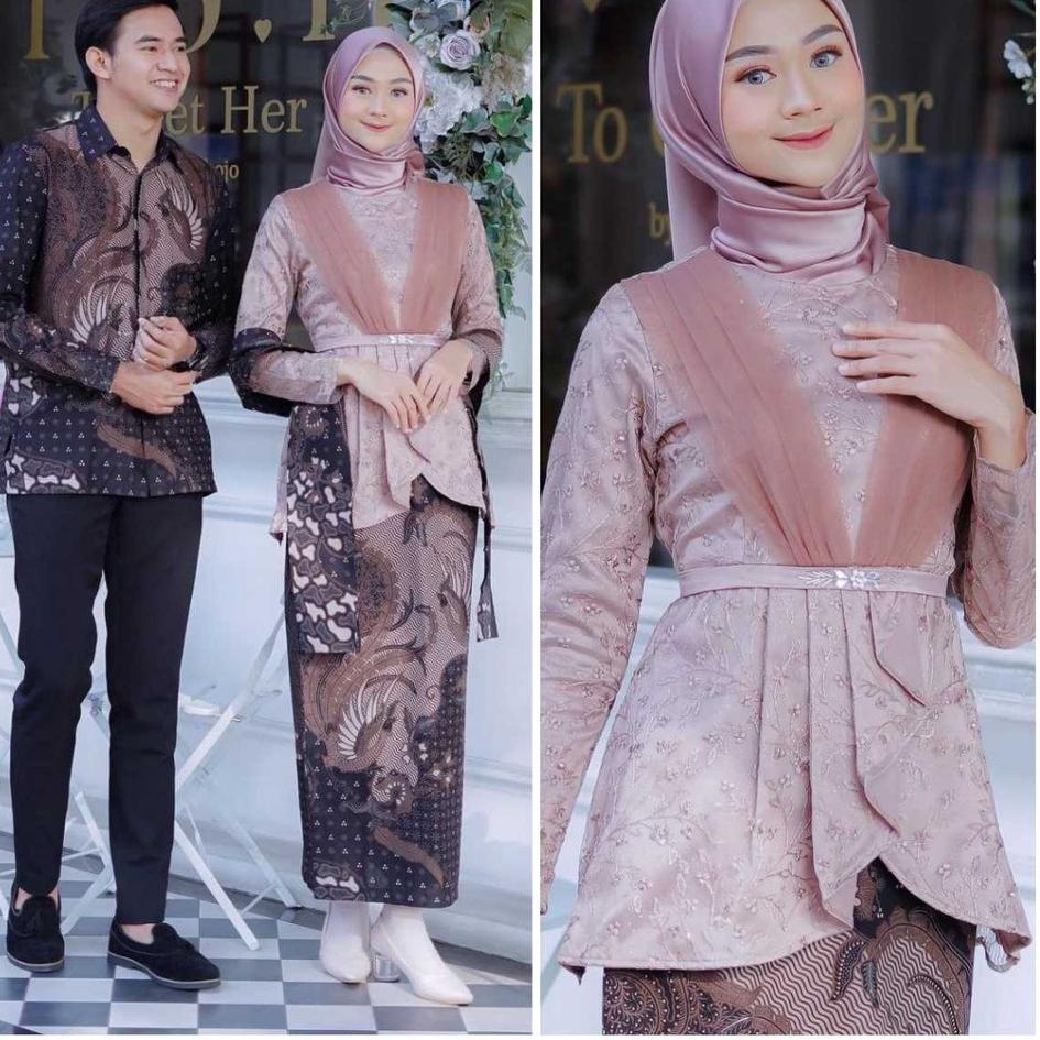 Jual Tren Kekinian.. Baju Batik Couple Kebaya Brokat Modern, Batik ...