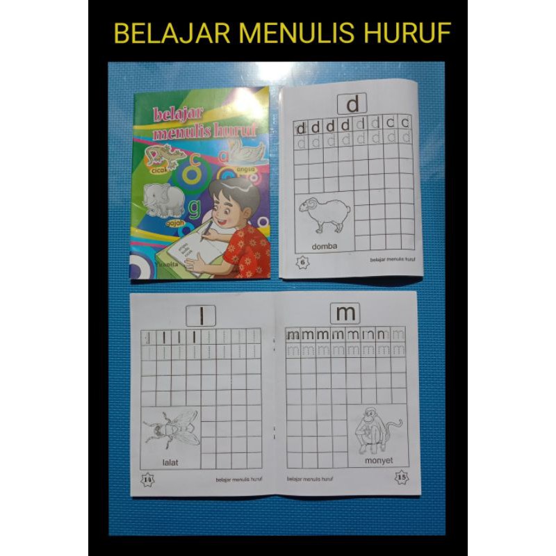 Jual BUKU BERLATIH LATIHAN MENULIS HURUF ABJAD TK & PAUD, BUKU MENGENAL ...