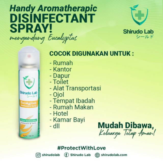 Jual Shirudo Lab disinfectant spray Shopee Indonesia
